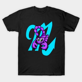 Happy Scorpion With Scorpio Symbol T-Shirt